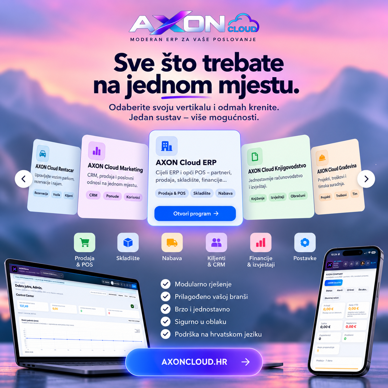Axon Cloud ERP – moderan poslovni program za vaše poslovanje - slika 1